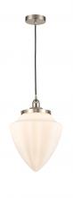  616-1PH-SN-G661-12 - Bullet - 1 Light - 12 inch - Brushed Satin Nickel - Cord hung - Mini Pendant