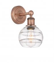  616-1W-AC-G556-6CL - Rochester - 1 Light - 6 inch - Antique Copper - Sconce