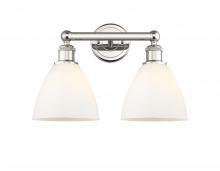  616-2W-PN-GBD-751 - Bristol - 2 Light - 17 inch - Polished Nickel - Bath Vanity Light