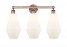  616-3W-AC-G651-7 - Cindyrella - 3 Light - 25 inch - Antique Copper - Bath Vanity Light