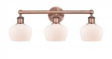  616-3W-AC-G91 - Fenton - 3 Light - 25 inch - Antique Copper - Bath Vanity Light