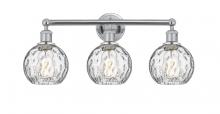  616-3W-PC-G1215-6 - Athens Water Glass - 3 Light - 24 inch - Polished Chrome - Bath Vanity Light