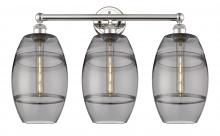  616-3W-PN-G557-8SM - Vaz - 3 Light - 26 inch - Polished Nickel - Bath Vanity Light