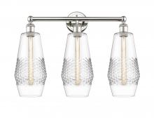  616-3W-PN-G682-7 - Windham - 3 Light - 25 inch - Polished Nickel - Bath Vanity Light