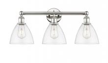  616-3W-PN-GBD-752 - Bristol - 3 Light - 26 inch - Polished Nickel - Bath Vanity Light