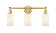  616-3W-SG-G801 - Clymer - 3 Light - 22 inch - Satin Gold - Bath Vanity Light