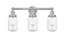  616-3W-SN-G312 - Dover - 3 Light - 23 inch - Brushed Satin Nickel - Bath Vanity Light