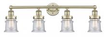  616-4W-AB-G184S - Canton - 4 Light - 32 inch - Antique Brass - Bath Vanity Light