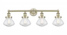  616-4W-AB-G324 - Olean - 4 Light - 34 inch - Antique Brass - Bath Vanity Light