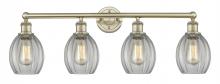  616-4W-AB-G82 - Eaton - 4 Light - 33 inch - Antique Brass - Bath Vanity Light