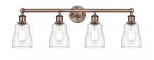  616-4W-AC-G392 - Ellery - 4 Light - 32 inch - Antique Copper - Bath Vanity Light