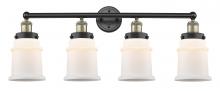  616-4W-BAB-G181 - Canton - 4 Light - 33 inch - Black Antique Brass - Bath Vanity Light