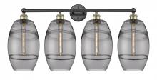  616-4W-BAB-G557-8SM - Vaz - 4 Light - 35 inch - Black Antique Brass - Bath Vanity Light