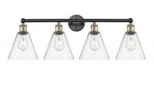  616-4W-BAB-GBC-82 - Berkshire - 4 Light - 35 inch - Black Antique Brass - Bath Vanity Light