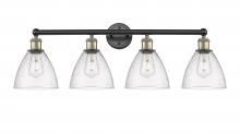  616-4W-BAB-GBD-754 - Bristol - 4 Light - 35 inch - Black Antique Brass - Bath Vanity Light