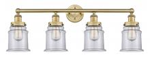  616-4W-BB-G182 - Canton - 4 Light - 33 inch - Brushed Brass - Bath Vanity Light