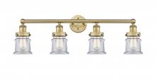  616-4W-BB-G182S - Canton - 4 Light - 32 inch - Brushed Brass - Bath Vanity Light