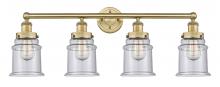  616-4W-BB-G184 - Canton - 4 Light - 33 inch - Brushed Brass - Bath Vanity Light