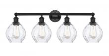  616-4W-BK-G362 - Waverly - 4 Light - 33 inch - Matte Black - Bath Vanity Light