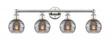  616-4W-PN-G556-6SM - Rochester - 4 Light - 33 inch - Polished Nickel - Bath Vanity Light