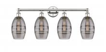  616-4W-PN-G557-6SM - Vaz - 4 Light - 33 inch - Polished Nickel - Bath Vanity Light