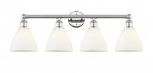  616-4W-PN-GBD-751 - Bristol - 4 Light - 35 inch - Polished Nickel - Bath Vanity Light