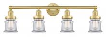  616-4W-SG-G182S - Canton - 4 Light - 32 inch - Satin Gold - Bath Vanity Light