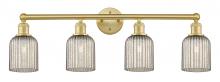  616-4W-SG-G559-5ME - Bridal Veil - 4 Light - 32 inch - Satin Gold - Bath Vanity Light