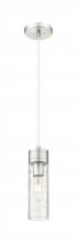  617-1P-SN-G617-8DE - Boreas - 1 Light - 3 inch - Satin Nickel - Cord Hung - Mini Pendant