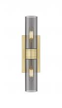  617-2W-BB-G617-8SM - Boreas - 2 Light - 18 inch - Brushed Brass - Bath Vanity Light