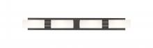  617S-4W-OB-G617-8WH - Boreas - 4 Light - 39 inch - Oil Rubbed Bronze - Bath Vanity Light