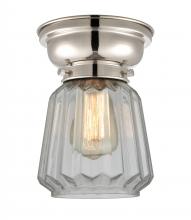  623-1F-PN-G142 - Chatham - 1 Light - 7 inch - Polished Nickel - Flush Mount