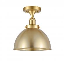  916-1C-SG-MFD-10-SG - Derby - 1 Light - 10 inch - Satin Gold - Semi-Flush Mount