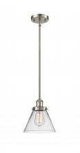  916-1S-SN-G42 - Cone - 1 Light - 8 inch - Brushed Satin Nickel - Mini Pendant