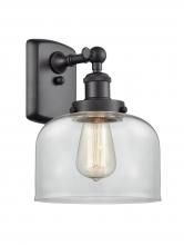  916-1W-BK-G72-LED - Bell - 1 Light - 8 inch - Matte Black - Sconce