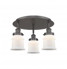  916-3C-OB-G181S - Canton - 3 Light - 17 inch - Oil Rubbed Bronze - Flush Mount