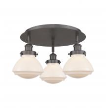  916-3C-OB-G321 - Olean - 3 Light - 19 inch - Oil Rubbed Bronze - Flush Mount