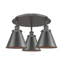  916-3C-OB-M13-OB - Appalachian - 3 Light - 20 inch - Oil Rubbed Bronze - Flush Mount