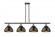  916-4I-BAB-MFD-10-BK - Derby - 4 Light - 48 inch - Black Antique Brass - Stem Hung - Island Light