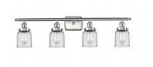  916-4W-SN-G52 - Bell - 4 Light - 36 inch - Brushed Satin Nickel - Bath Vanity Light