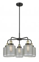  916-5CR-BAB-G262 - Edison - 5 Light - 25 inch - Black Antique Brass - Chandelier