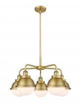  916-5CR-BB-HFS-61-BB - Ballston Urban - 5 Light - 26 inch - Brushed Brass - Chandelier