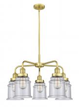  916-5CR-SG-G184 - Whitney - 5 Light - 25 inch - Satin Gold - Chandelier