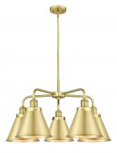  916-5CR-SG-M13-SG - Appalachian - 5 Light - 27 inch - Satin Gold - Chandelier