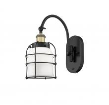  918-1W-BAB-G51-CE - Bell Cage - 1 Light - 6 inch - Black Antique Brass - Sconce