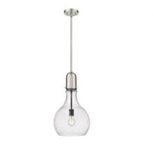  492-1S-SN-G584-12 - Amherst - 1 Light - 12 inch - Brushed Satin Nickel - Stem hung - Mini Pendant