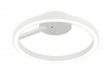  X36712WH - 1LT "THE TRUNDLE" D12" WHITE CEILING MOUNT