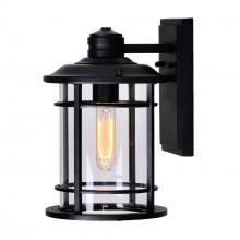  0096W7-1-101 - Belmont 1 Light Outdoor Black Wall Lantern