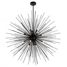  1034P40-14-101 - Savannah 14 Light Chandelier With Black Finish