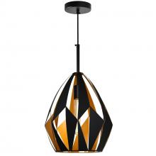  1114P12-1-271 - Oxide 1 Light Down Pendant With Black+Copper Finish